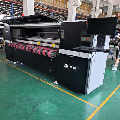 آلة الطباعة الرقمية Cmyk المموج طابعة نفث الحبر 2500 مم تغذية