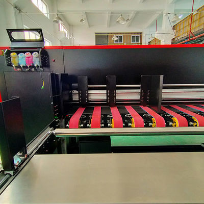 آلة الطباعة الملونة CMYK آلة الطباعة الرقمية للصندوق المموج